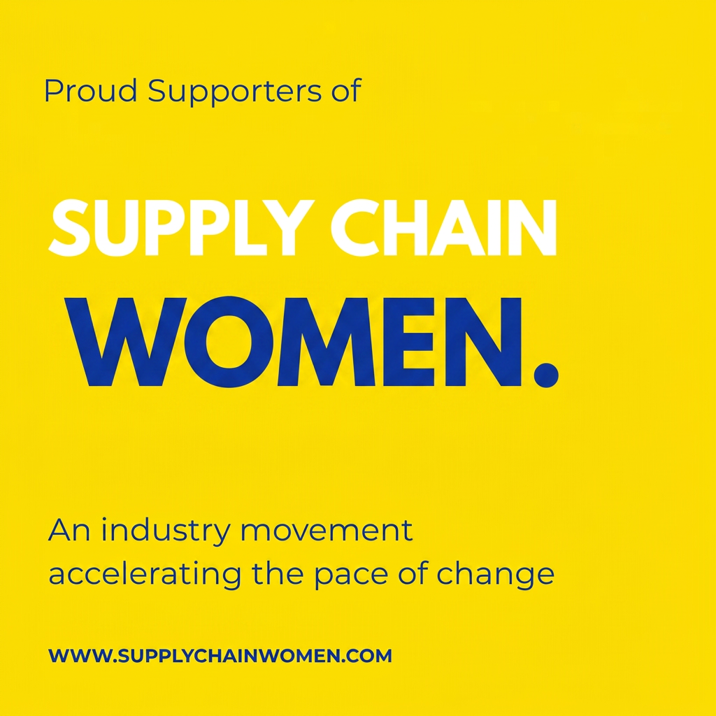 Supply Chain Women yellow LinkedIn supporter post